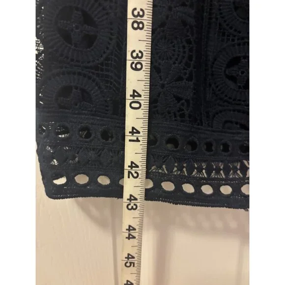 Lulus Cocktail Ready Navy Blue Crochet Lace Midi Dress - Size XL NWT - Picture 11 of 14